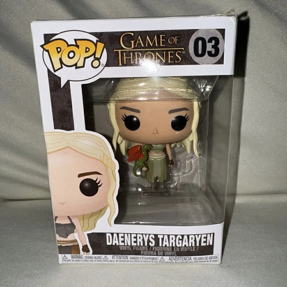 Funko POP! Television Game of Thrones Daenerys Targaryen-Red Dragon Rhaegal #03 - Picture 1 of 5